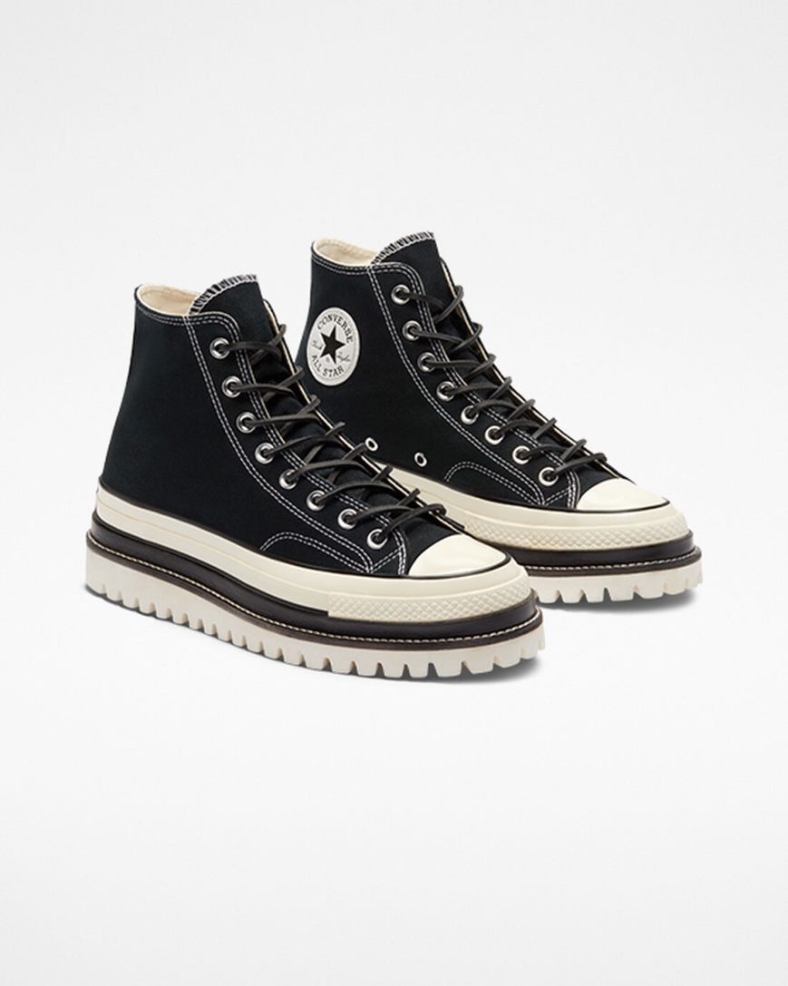 Topanky Na Platforme Converse Chuck 70 LTD Lugged Vysoke Panske Čierne | SK BPCMG2